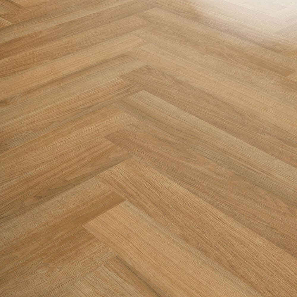 Premium Herringbone Sierra Oak vinyl plank flooring